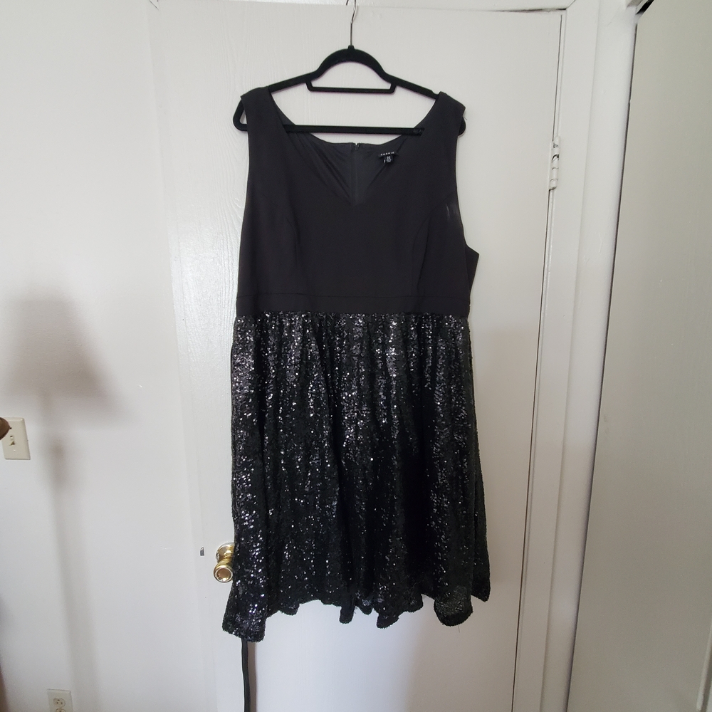 Torrid Black Sparkle Mini Dress